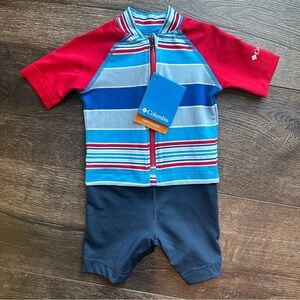 Columbia baby Swim Set - Red and Blue 12/18 months NEW
